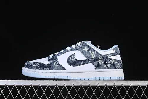 All categories Nk SB Dunk Series Nk SB Dunk Low High-end customized low-top sneakers Nike SB Dunk Low LV joint tie-dye denim Anniversary high-end customized low-top casual sneakers SC0601-475